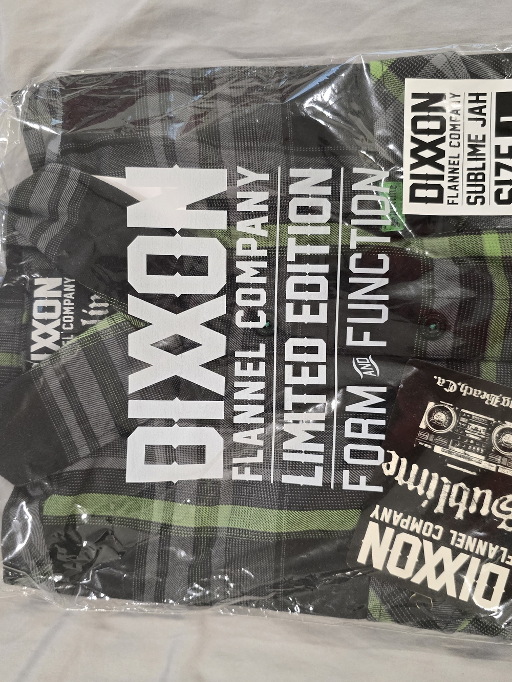 Men’s Black & Green Plaid Flannel Shirt